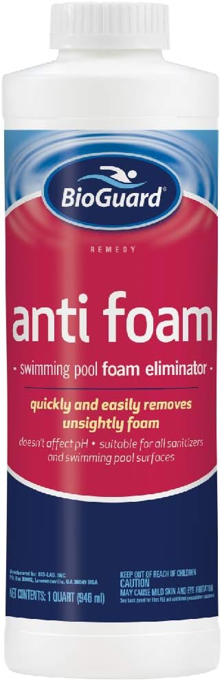 BioGuard Anti-Foam Pool Foam Eliminator 1qt 23642BIO