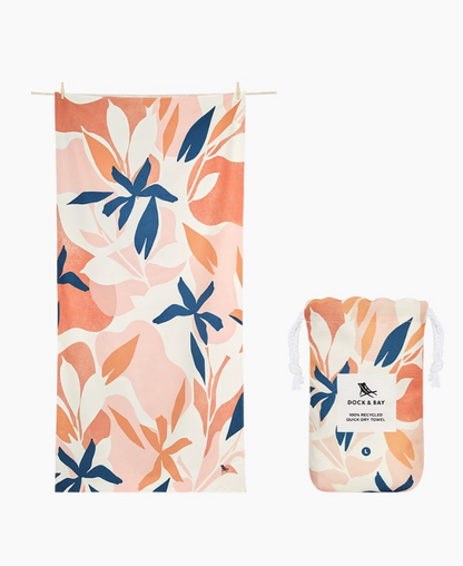 Dock & Bay Extra Long Quick Dry Beach Towel, Terracotta Tropics TOWLB-DES-XL-TERATROP