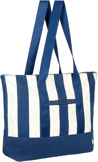 Dock & Bay Large Canvas Beach Bag, Whitsunday Blue BAGBCH-MD-NAVY