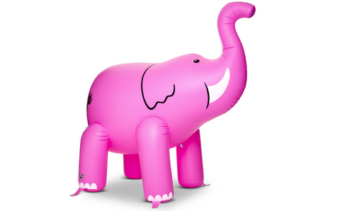 Big Mouth Inc Giant Pink Elephant Inflatable Sprinkler BMYS-0005