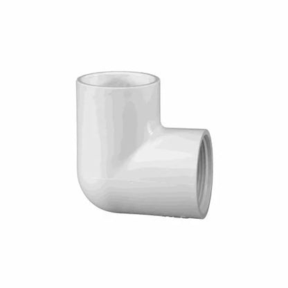 Lasco 1.5" 90 Degree Female Thread Elbow, White PV407015