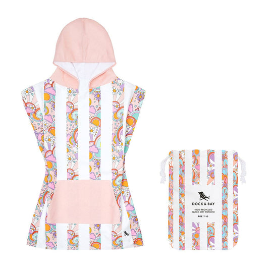 Dock & Bay Kids Poncho, Pink Power, Small PONCHK-KID-SM-POWER