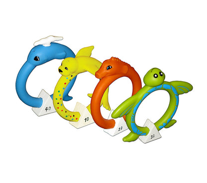 Poolmaster Soft Animal Dive Rings (4 Pack) 72712