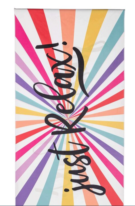 KATYDID Extra Long Quick Dry Beach Towel, Just Relax KDC-QDT-1003