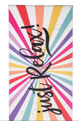 KATYDID Extra Long Quick Dry Beach Towel, Just Relax KDC-QDT-1003