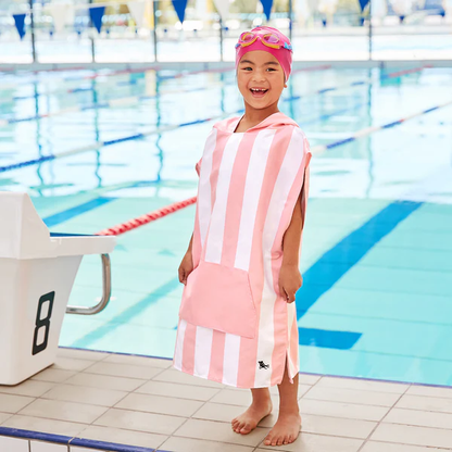 Dock & Bay Kids Quick Dry Poncho, Malibu Pink, Small PONCHK-CAB-SM-LTPNK